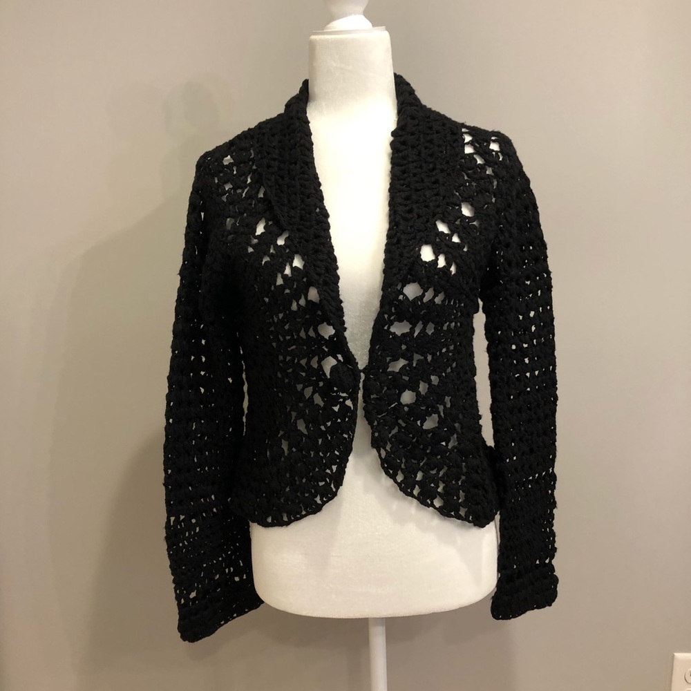NWT black cardigan, size M